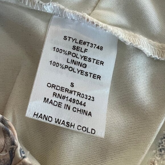 Floral crop top Tie Back Cottagecore Milkmaid Fairy Pleated Lined Flirty Small - Picture 8 of 9